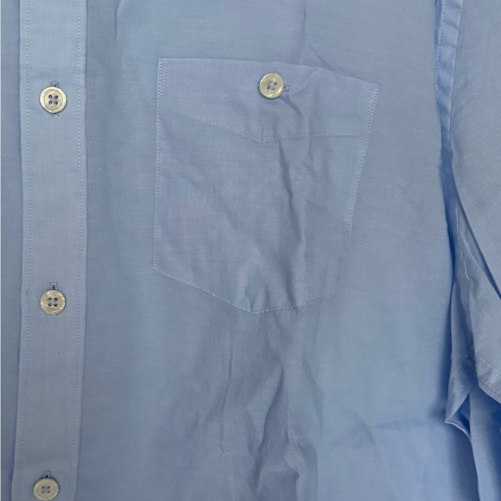 Todd Snyder Solid Summerweight Favorite Shirt Blue 100% Cotton NWT Size XXL - Picture 5 of 8